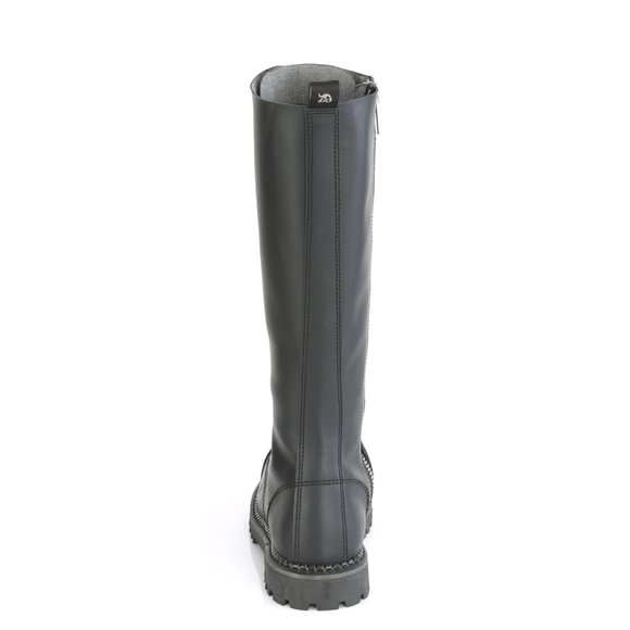 Gothic Steel Toe Knee High Boots
